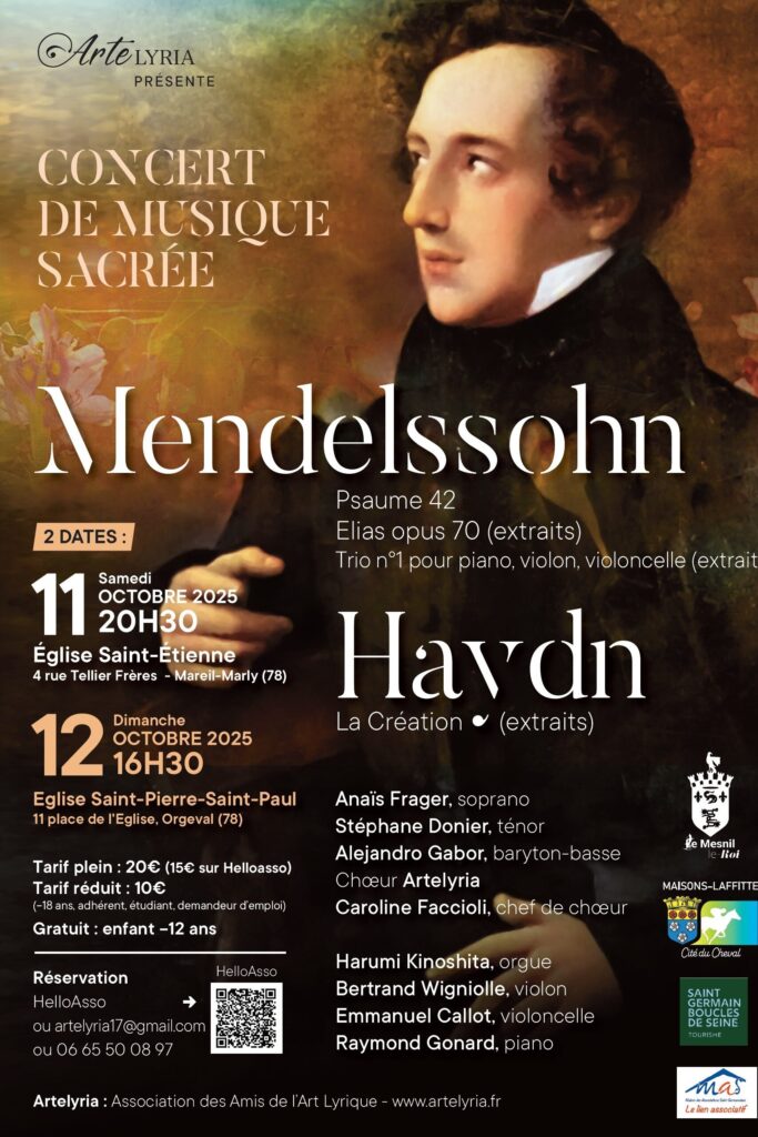 Affiche du concert Mendelssohn-Haydn